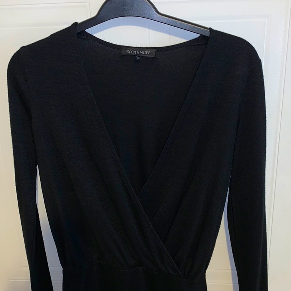 Dynamite NWOT long sleeves mini dress  sweater - Picture 4 of 5
